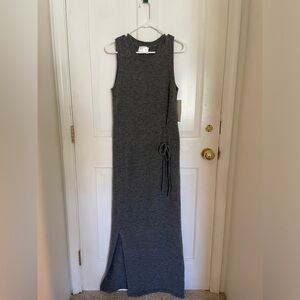 Line & Dot Long Dress—size S